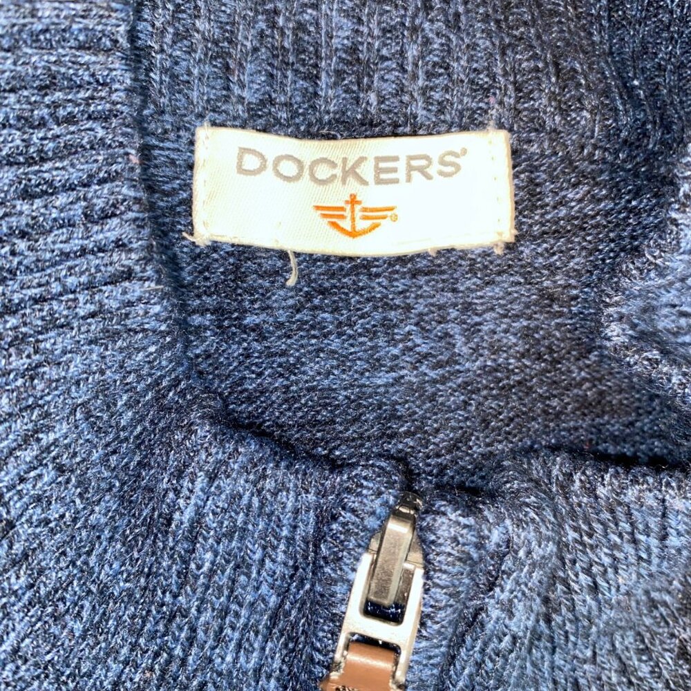 Dockers 1/4 Zip pullover Sweater No Size L/XL See Measurements - Picture 4 of 5